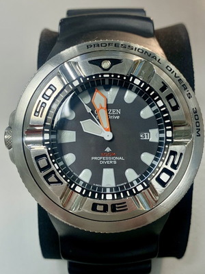 Citizen Eco Drive Promaster BJ8050-08E watch like new, scuba diving 30Atm
