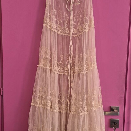 Lingerie negligee vintage beige, new, Nota Lingerie, size M