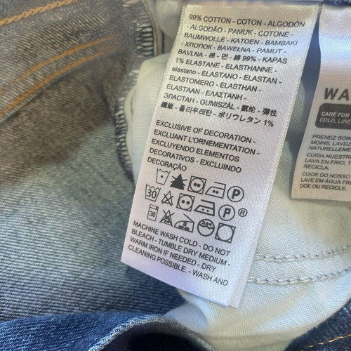 Levi's Premium 70s High Slim Straight Jeans Blue size W27 L29 high waisted