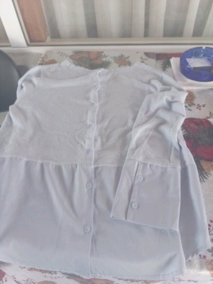 Spring blouse light blue size L refurbished