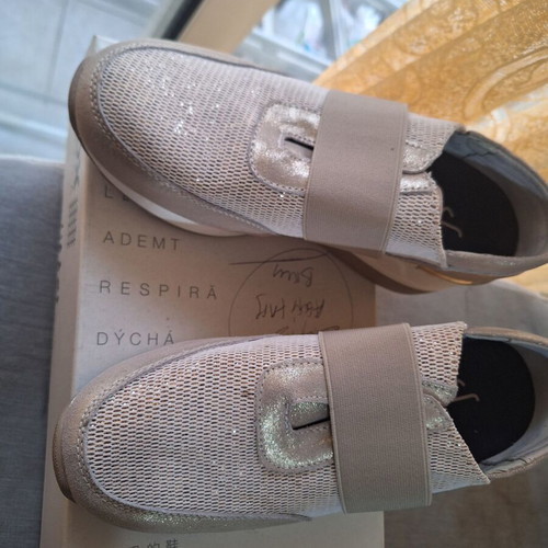 Sportex shoes size 40 like new, beige and gold