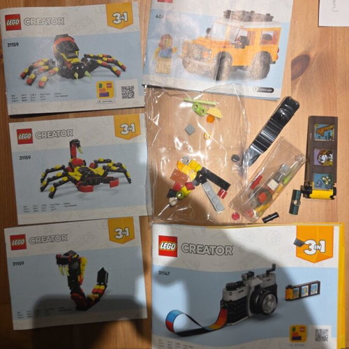 Lego Creator manuals lot with spare bricks, like new