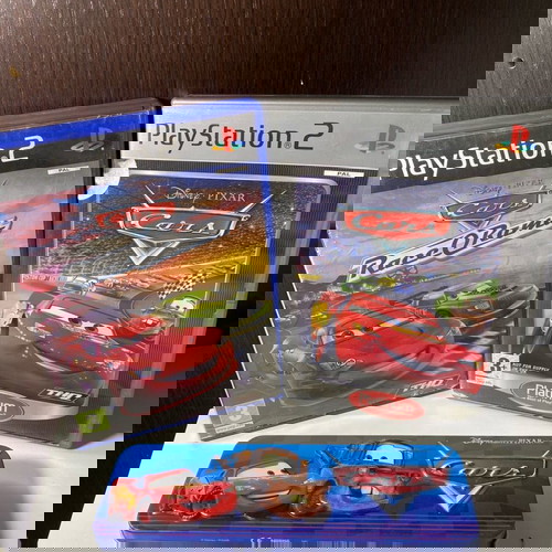 PS2 Cars използван комплект игри с метална кутия