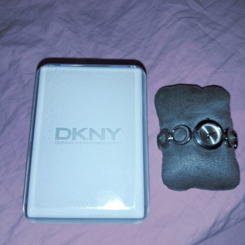 DKNY women's silver bracelet watch new with box