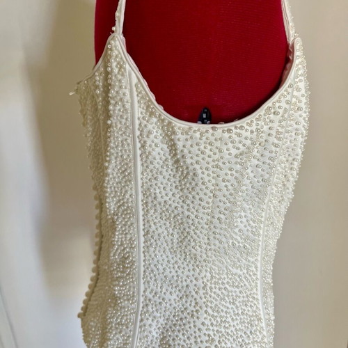 Corset with pearls like new by Allure, size L