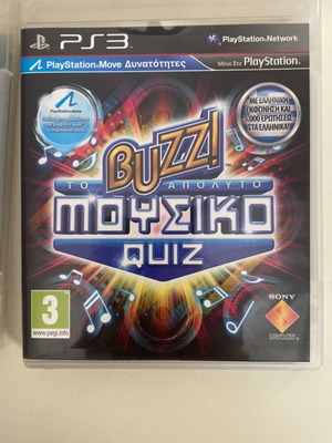 Buzz PlayStation 3 quiz game like new with USB and 4 controllers