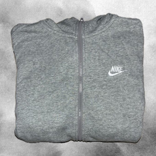 Nike zip-up hoodie in grey, like new, size L