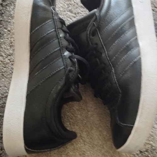 Adidas VL Court 2.0 leather unisex sneakers size 40 like new, black
