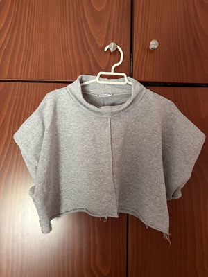 Marmalady Grey Cropped Top like new, cotton, size L