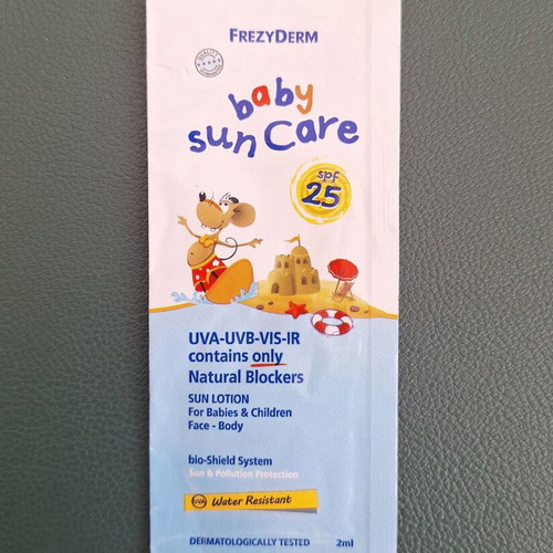 Frezyderm Baby Sun Care SPF 25 baby sunscreen, samples 8x2ml new