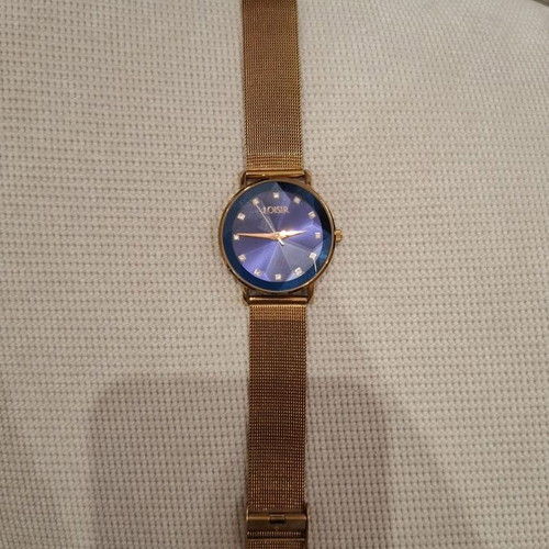Loisir women's watch, blue and gold