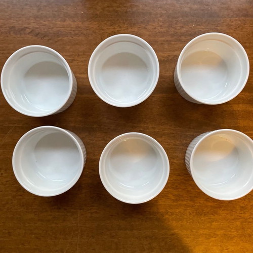 Clay baking molds set of 6 new for individual desserts