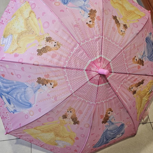 Girls' princess umbrella with whistle, like new