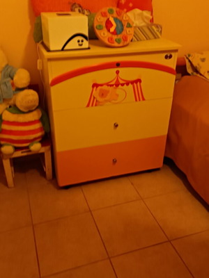 Children's dresser used, dimensions 75x45x85 cm