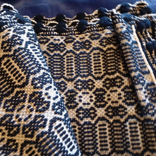 Wool throw new 155x200 vintage design