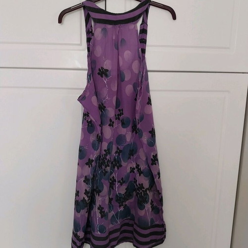 Semi-transparent dress-blouse like new, purple, size L