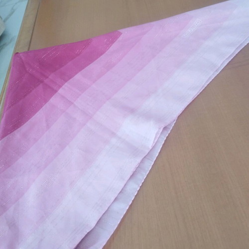 Gentilucci Italy Scarf 85x85 Like New Pink Lurex
