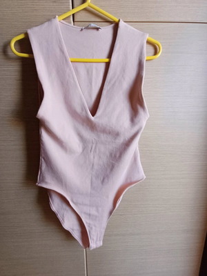 Zara bodysuit like new, cotton, pink