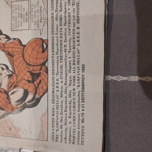 Spider-Man Vintage Comic Issue No 70 1982 Used