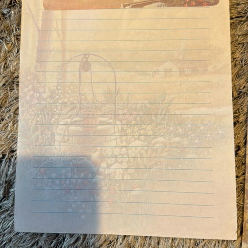 Letter sheets new, pack of 5 with envelopes