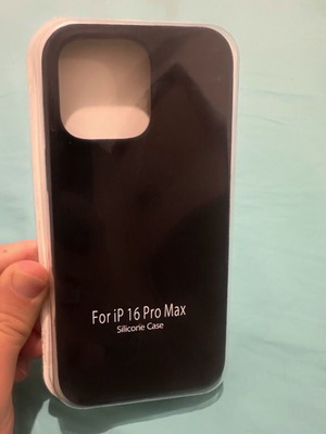 Θήκη σιλικόνης μαύρη για iPhone 16 Pro Max νέα