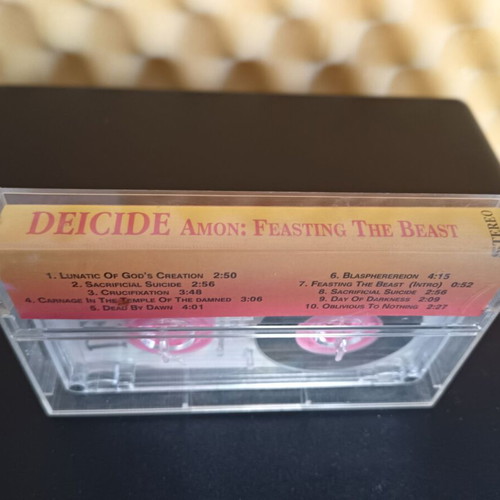 Deicide Amon Feasting the Beast cassette tape used