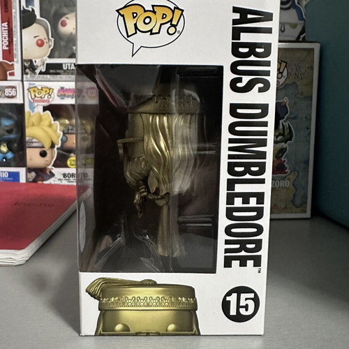 Harry Potter Dumbledore Gold Funko Pop figure like new, broken glasses part