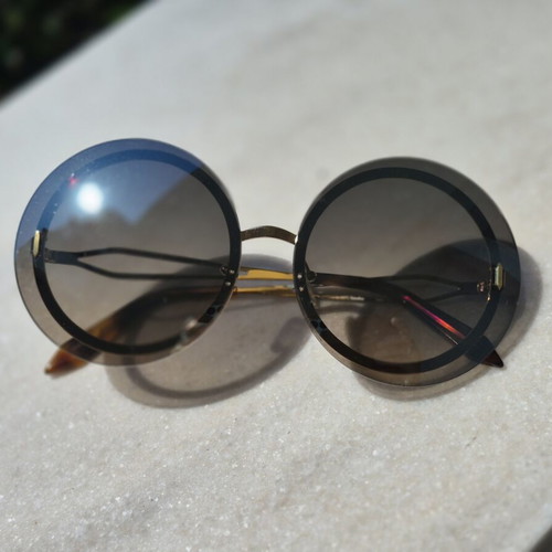 Victoria Beckham vintage oversize sunglasses with round lenses