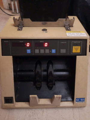 NC50 Toyocom banknote counter used, vintage