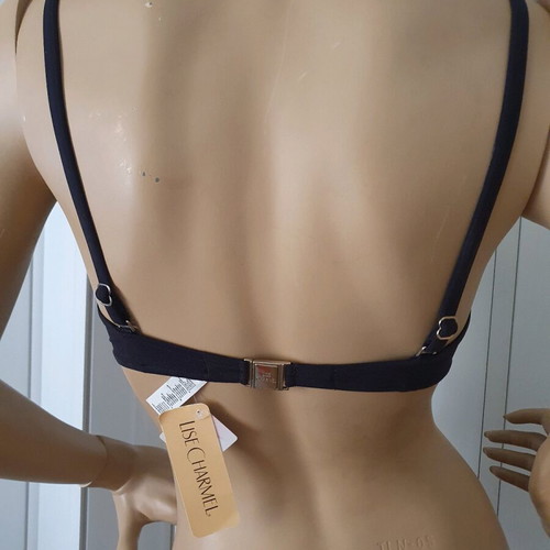 Lise Charmel swimwear top new, size 34B, black