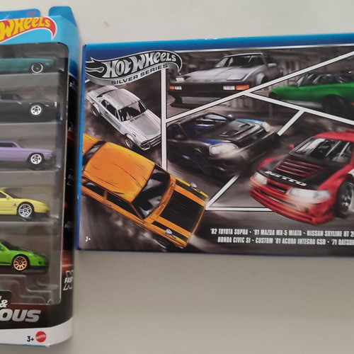 Hot Wheels F&F and Silver Series pack new, 11 toy cars