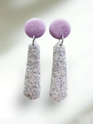 Handmade polymer clay dangle earrings new with stainless steel fasteners