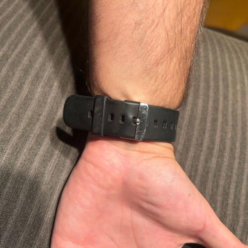 Oozoo wristwatch men's used, black and bronze