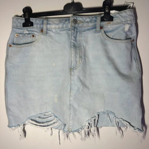 Denim skirt Tali Weil used with faded spots, size L