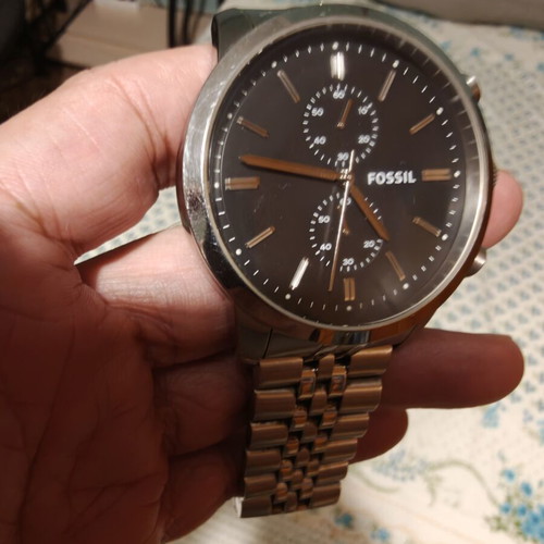 Fossil Watch Men FS4784 used with marks on case, complete bracelet