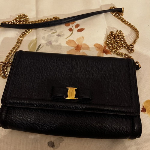 Salvatore Ferragamo shoulder bag used, blue