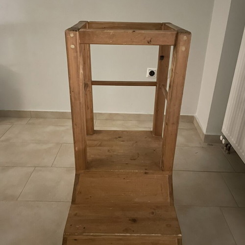Learning tower used, handmade, solid wood