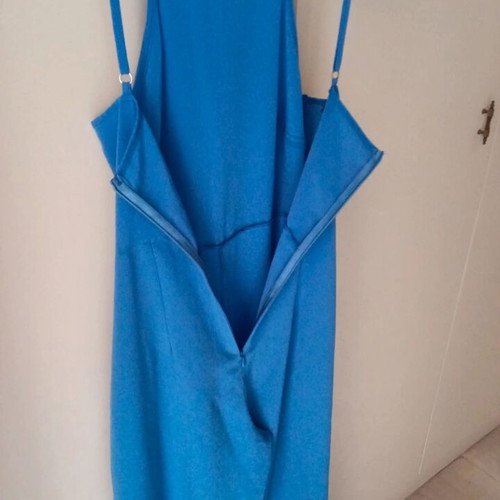 Lipsy polyester jumpsuit like new, size M/38, blue