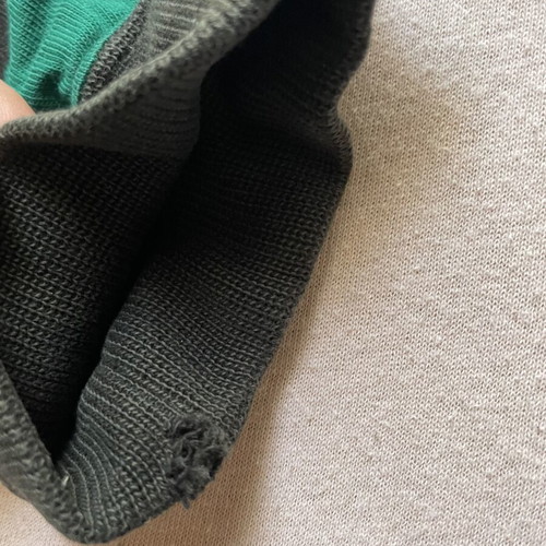 Lacoste sweater used with some flaws, size M, black and green