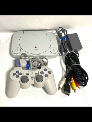 PlayStation 1 Slim (PSone) used, chipped, full set