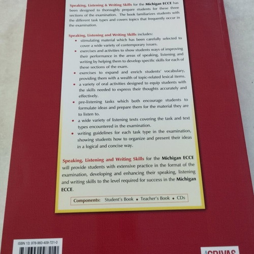 Speaking Listening & Writing Skills Michigan ECCE book like new, English