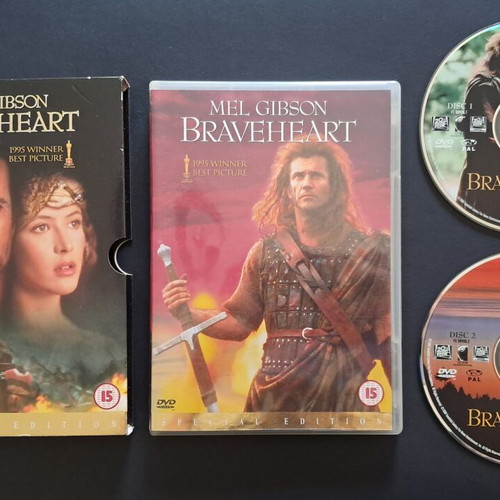 Braveheart Double DVD Special Edition like new, English subtitles