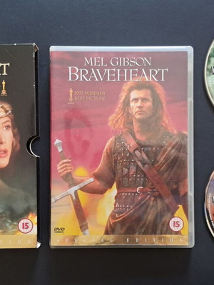 Braveheart Double DVD Special Edition like new, English subtitles