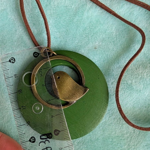Neck decoration like new, boho style, wood and metal