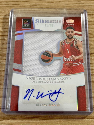 Nigel Williams Goss Ολυμπιακός Panini Euroleague 2024-25 αριθμημένη κάρτα 1/99 σαν καινούργιο