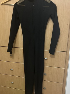 BubbleGun black one-piece jumpsuit like new, one size