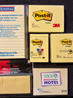 Post-it sticky notes set new, pack of 16 pieces