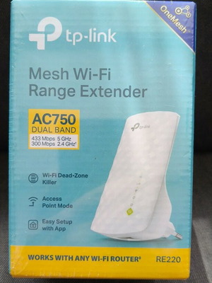 TP Link Mesh Wi-Fi Range Extender RE220 καινούργιο