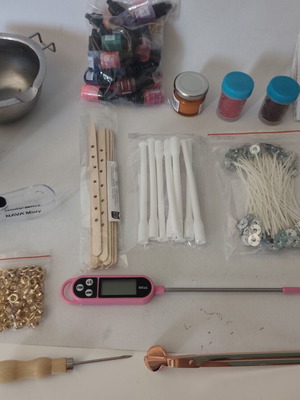 Candle Making Kit like new with tools and materials