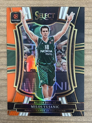 2025-26 Panini Select Euroleague Basketball Card Milos Vujanic like new